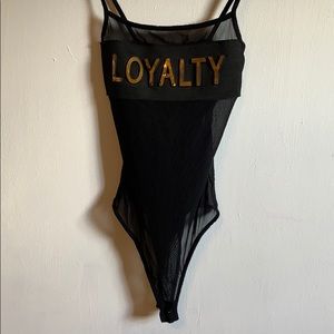 Black Mesh Bodysuit